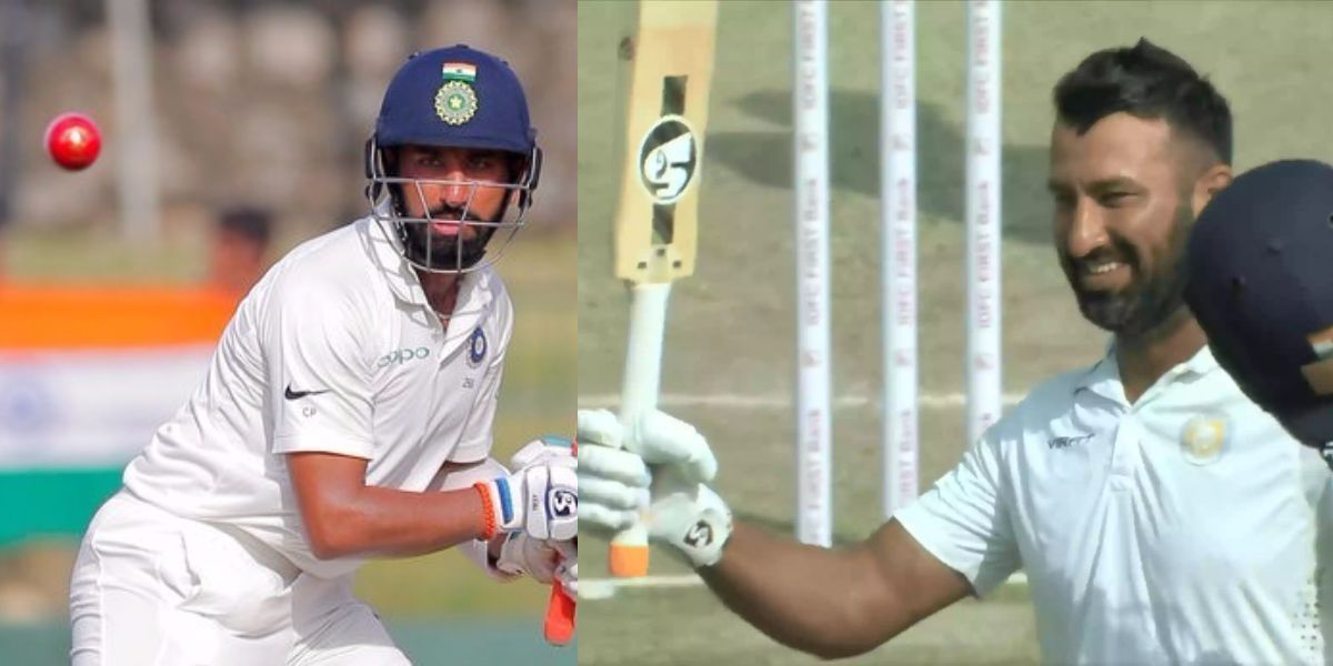 Pujara 100 vs jharkhand