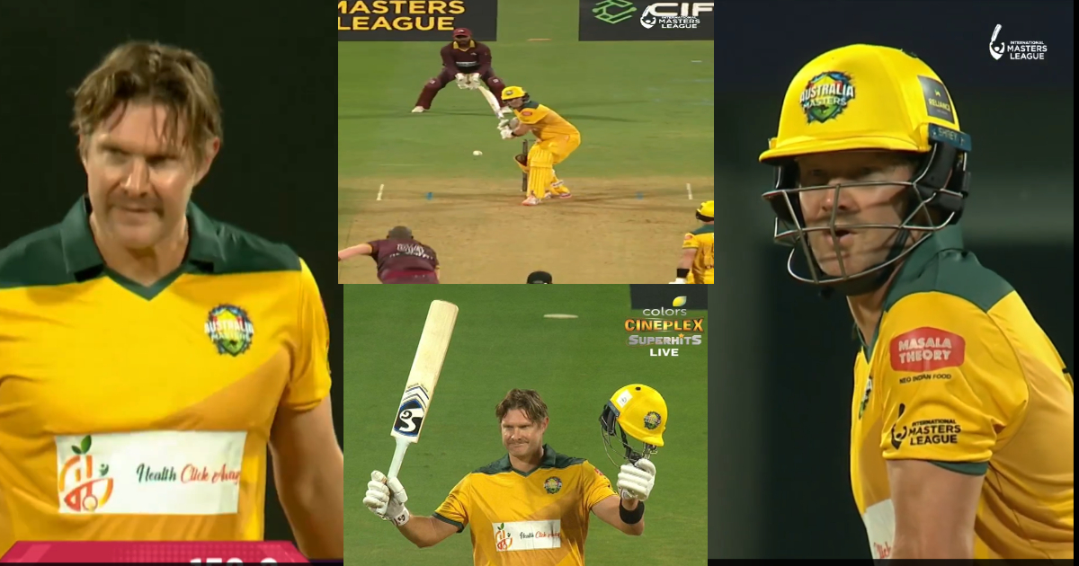 6,6,6,4,4,4... 43 की उम्र में Shane Watson का धमाका, सिर्फ इतनी गेंदों में जड़ डाला शतक, बाबर-रिजवान...