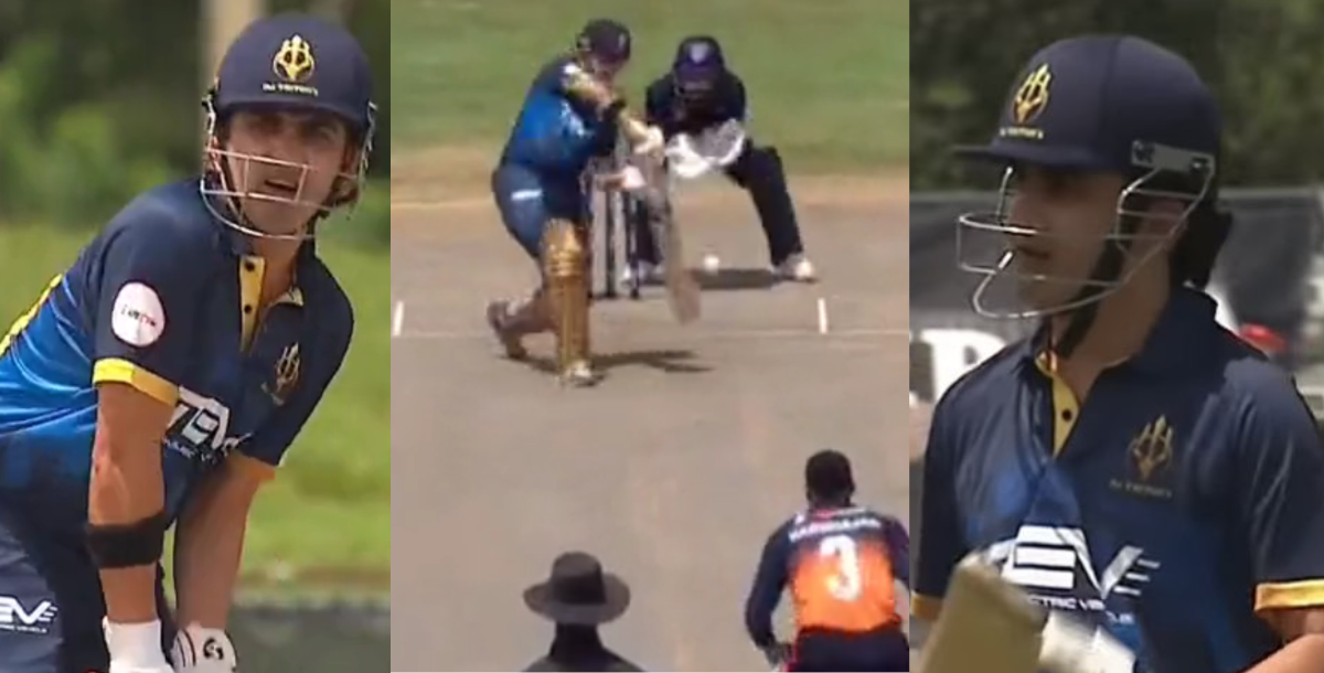 Gautam Gambhir was dismissed after scoring 3 runs in foreign team Pakistani bowler najaf shah took h...