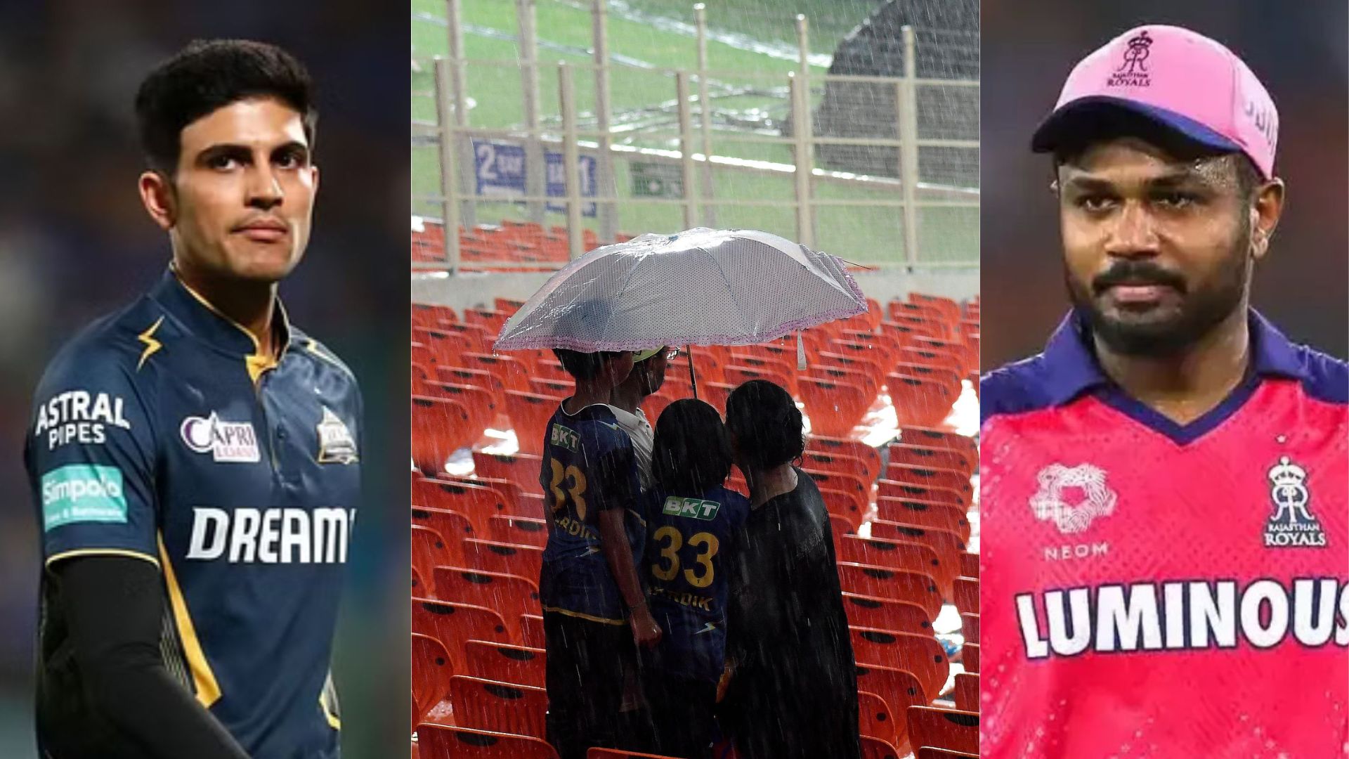 GT vs RR weather pitch
