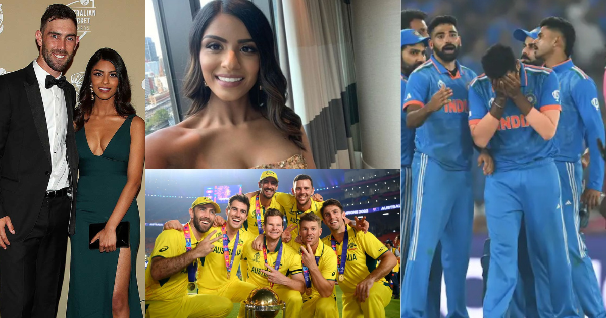 Glenn Maxwell's wife Vini Raman wrote an emotional post on India's defeat in the final