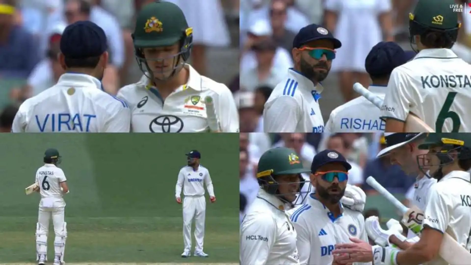 Virat Kohli, Sam Konstas  , Team India