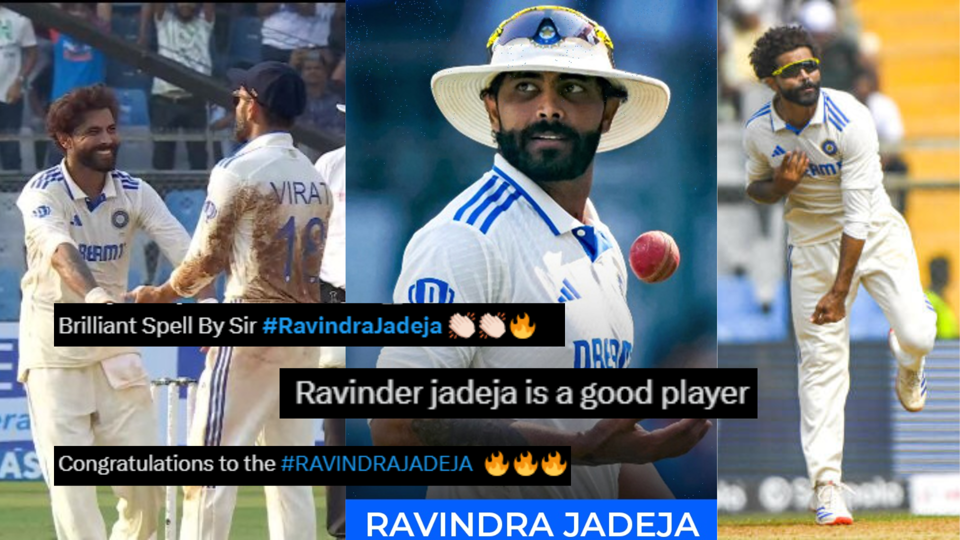 ''बेइज्जती से बचा लिया'', Ravindra Jadeja ने 10 विकेट लेकर न्यूजीलैंड की निकाली हेंकड़ी, सोशल मीाडिय...