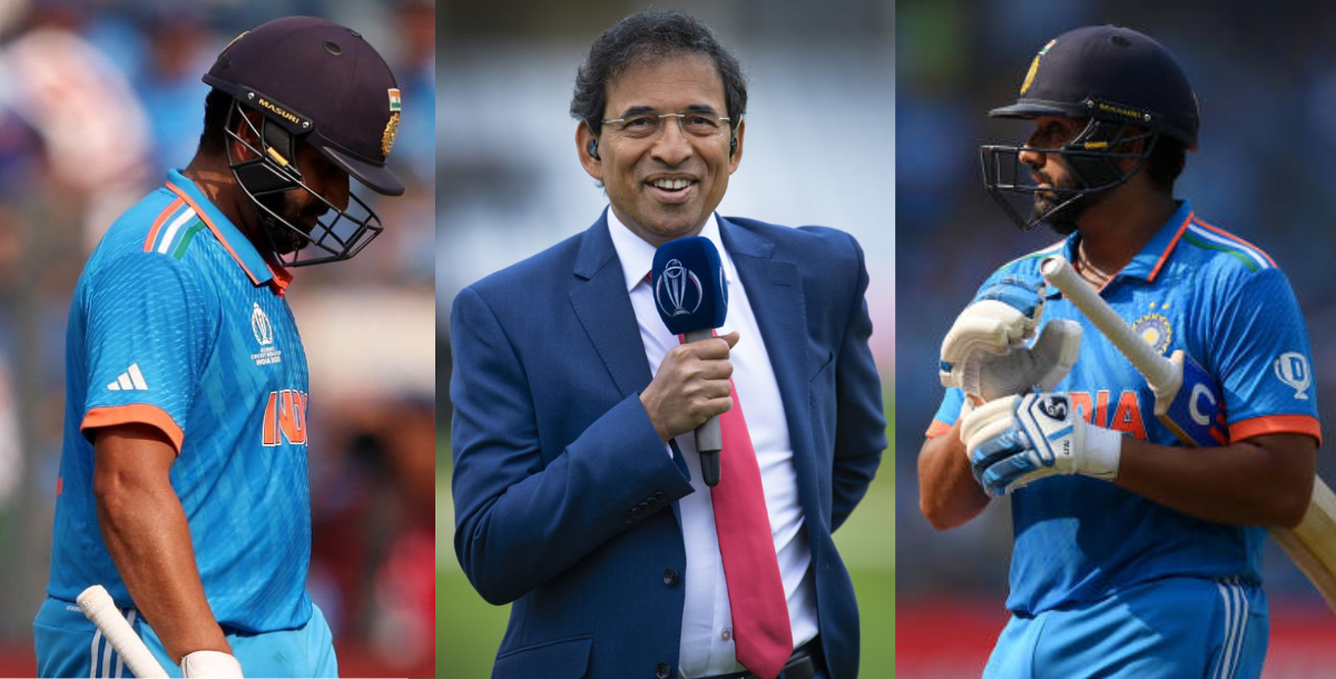 Harsha Bhogle trolled for calling Rohit Sharma vada pav in IND vs NZ semi-final match