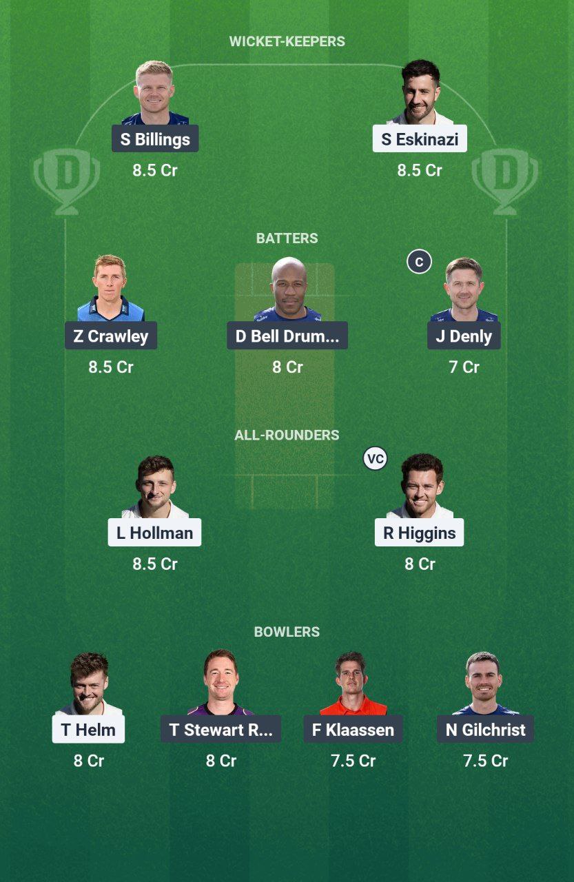 MID vs KET Match 20 English T20 Blast, 2025