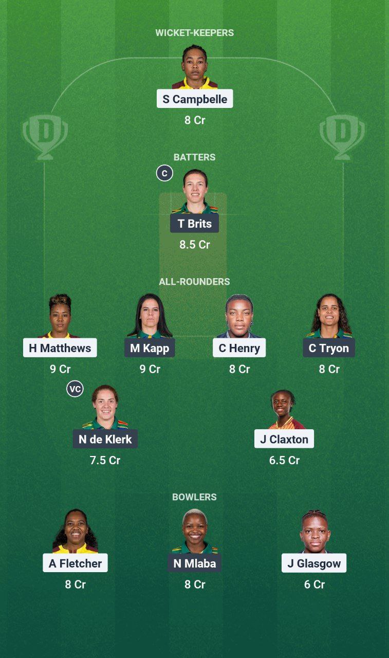 IMG 20250622 113817 966 WI-W vs SA-W Dream11 Prediction