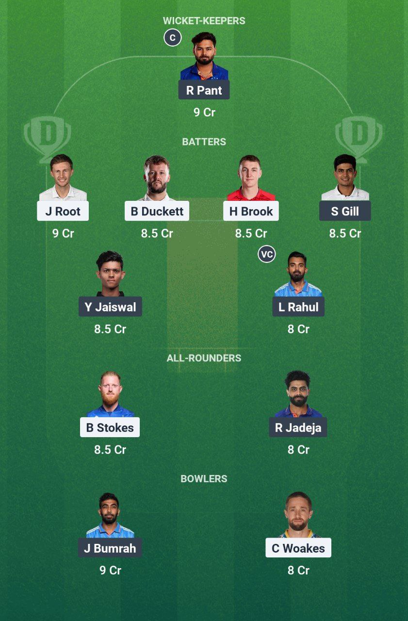 ENG vs IND Dream11 Prediction
