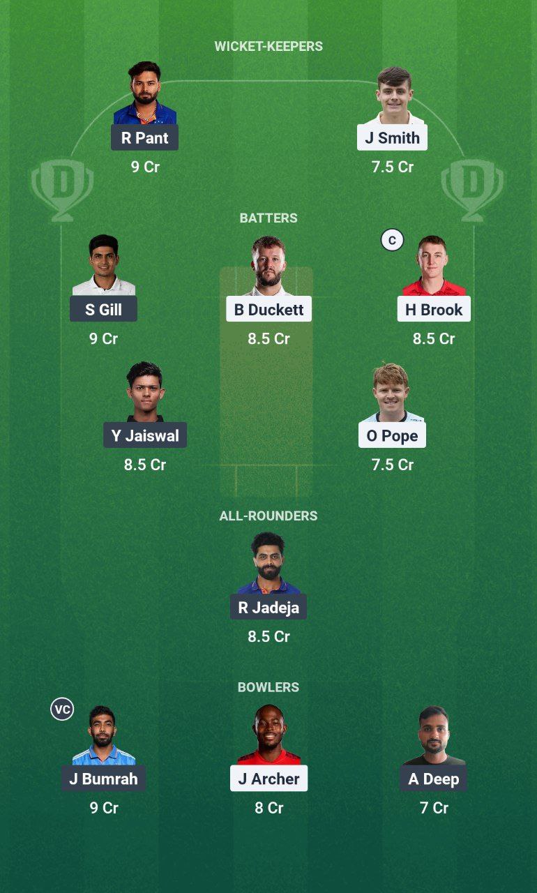 IMG 20250710 092927 348 ENG vs IND Dream11 Prediction