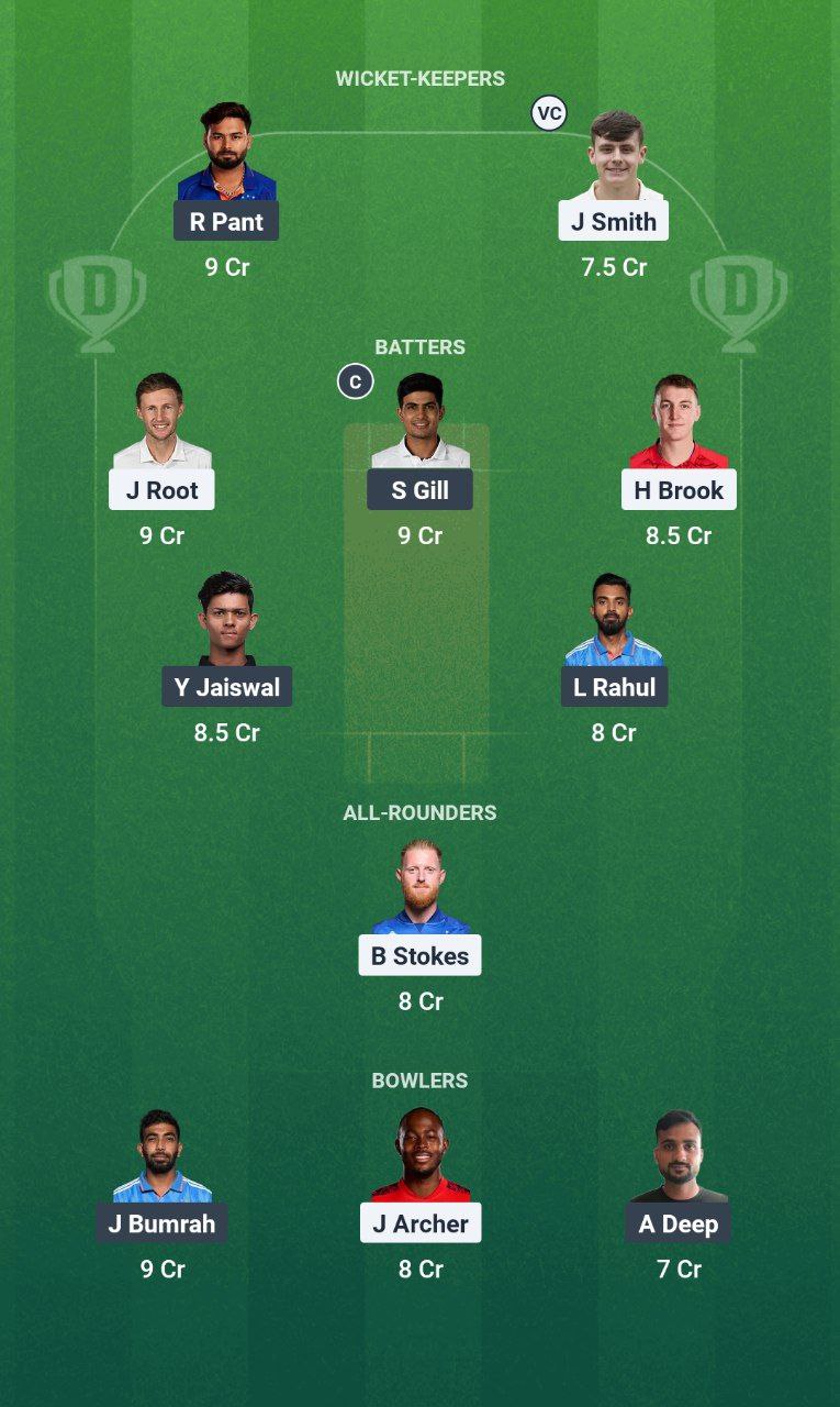 IMG 20250710 092927 431 ENG vs IND Dream11 Prediction