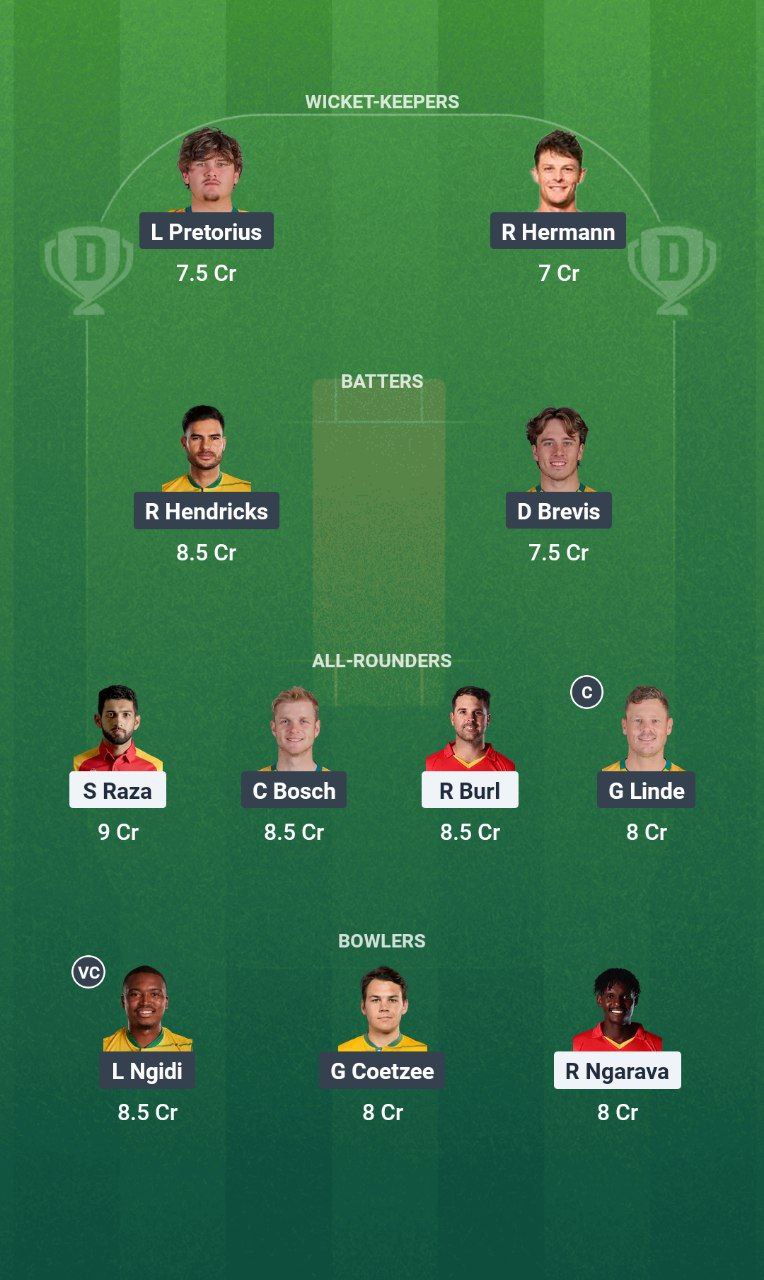 ZIM vs SA Dream11 Prediction