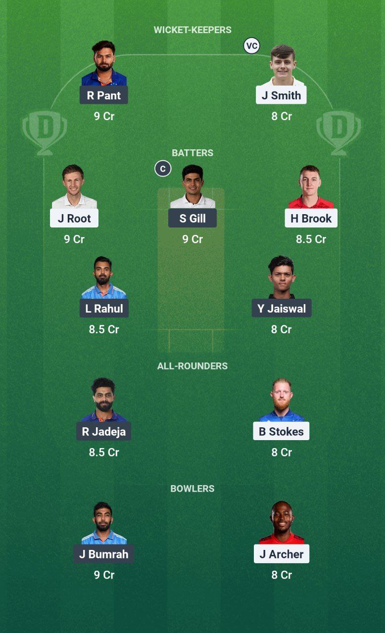IMG 20250723 091205 267 ENG vs IND Dream11 Prediction