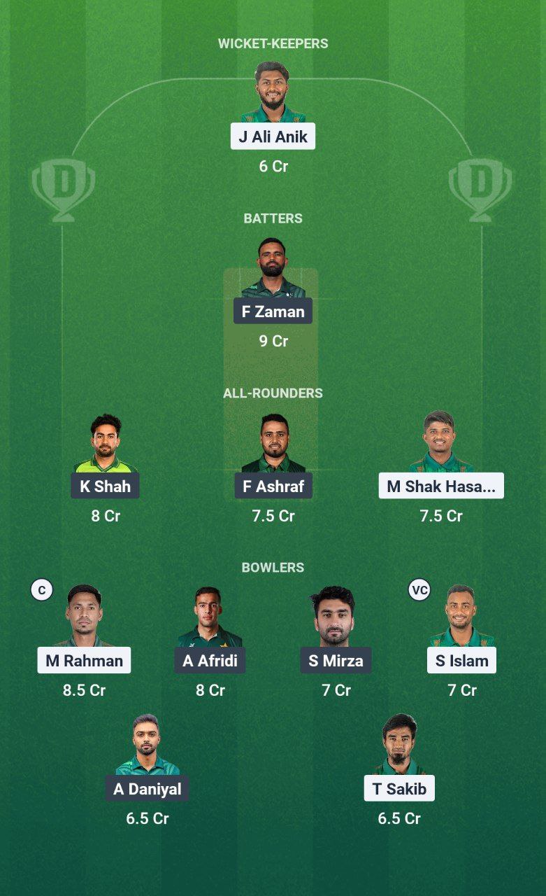 BAN vs PAK Dream11 Prediction