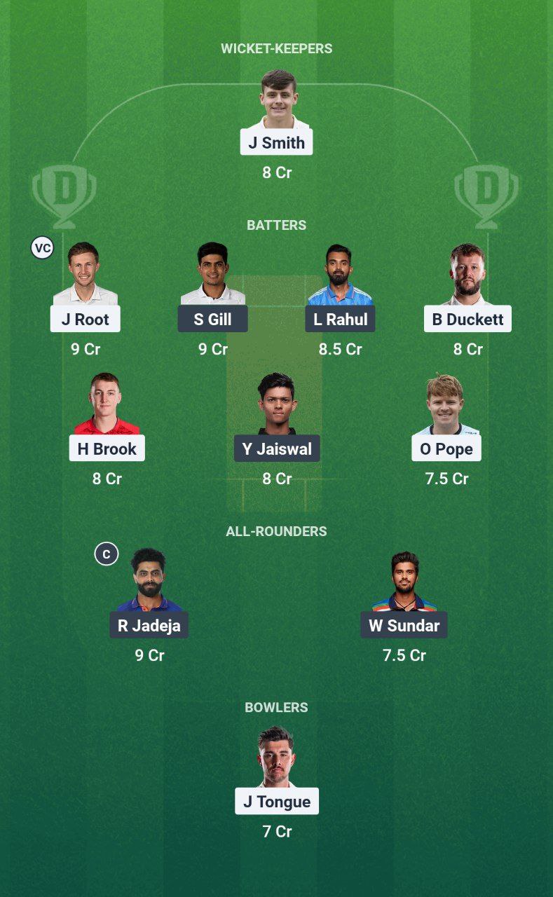 ENG vs IND Dream11 Prediction