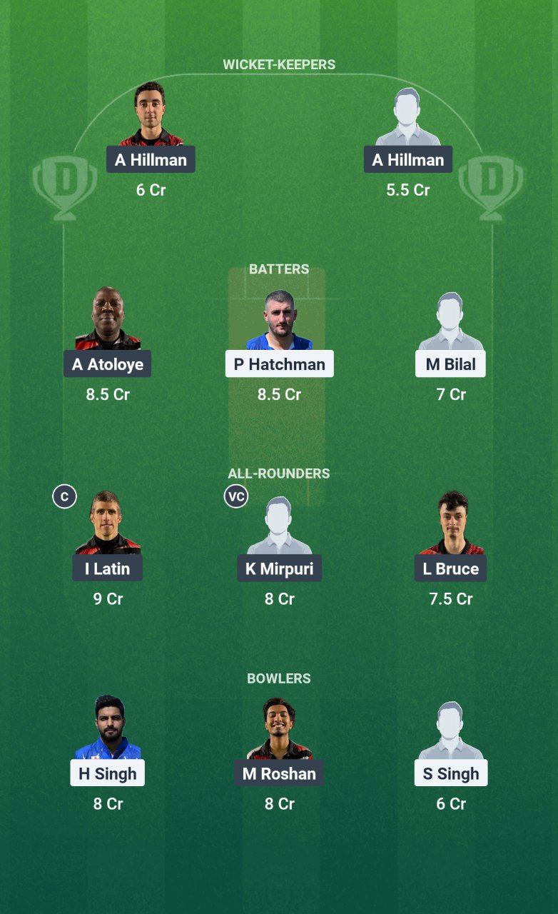 GAM vs RGC Dream11 Prediction