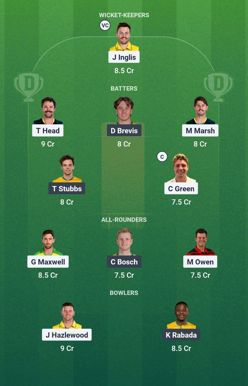 IMG 20250810 082104 697 AUS vs SA Dream11 Prediction
