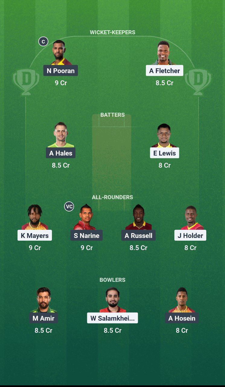SKN vs TKR Dream11 Prediction
