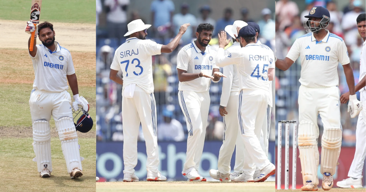 अश्विन ने रचे एकसाथ 8 कीर्तिमान, तो पंत-यशस्वी ने रचा इतिहास, IND vs BAN चेन्नई टेस्ट में बने 28 बड़े...