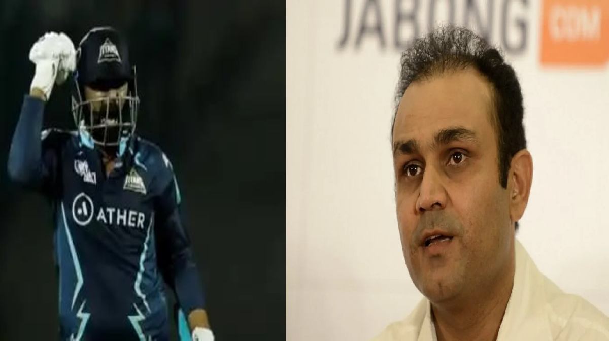 IPL 2022 Virender Sehwag need rahul tewatia statue in PBKS dugout