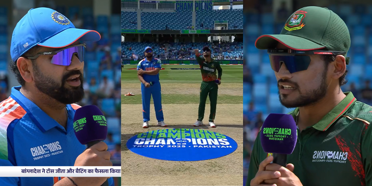 Bangladesh Won the toss and decided Bat First Against Indian IND vs BAN 2nd Champions Trophy 2025 Ma...