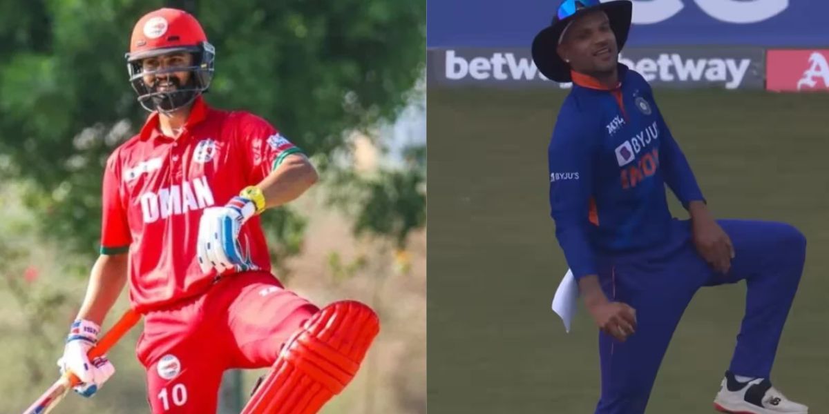 India born Jatinder Singh plays for oman cricket team copy Shikhar Dhawan style