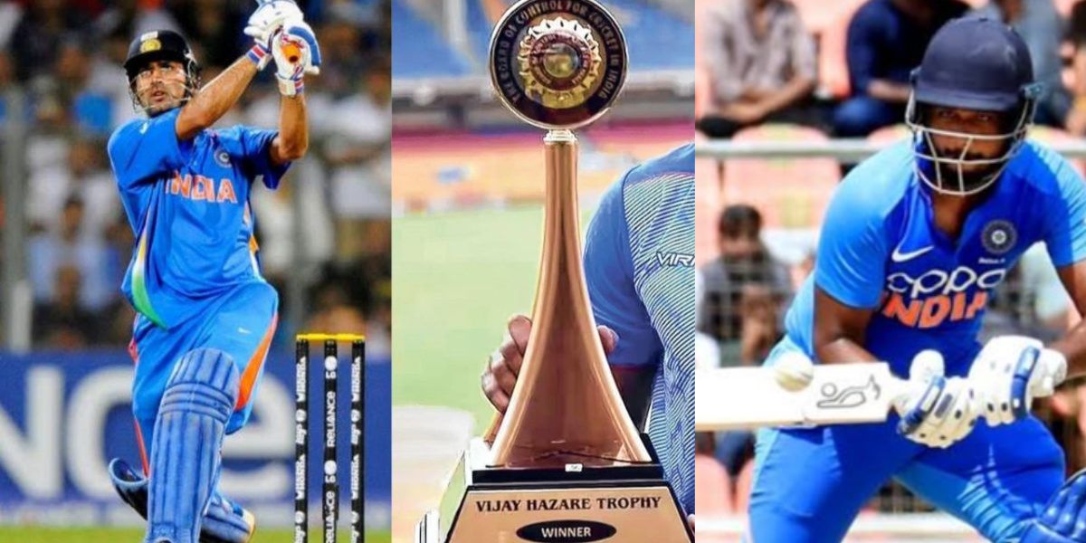 Sanju Samson ,  MS Dhoni , Vijay Hazare 2019