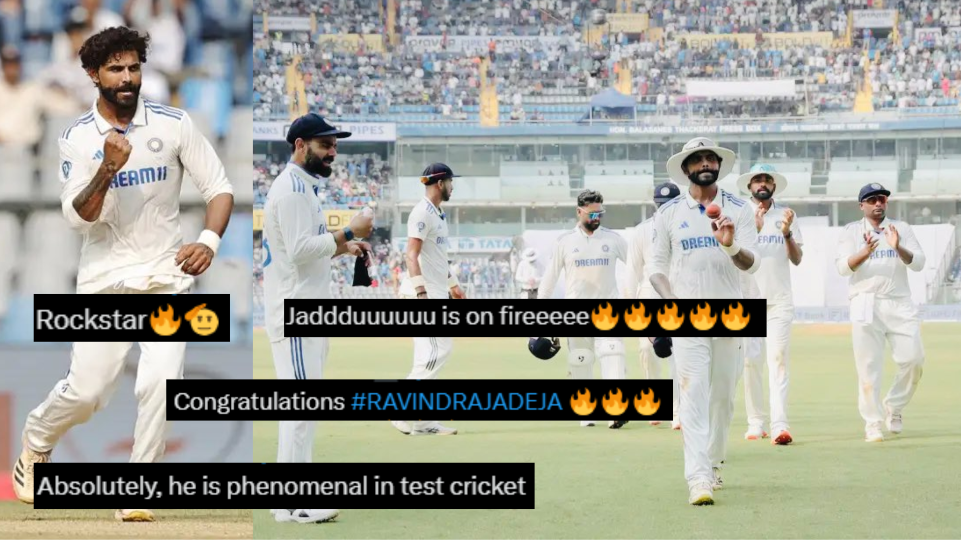 ''एक गुजराती ने सब पर भारी'', Ravindra Jadeja ने तीसरे टेस्ट की पहली पारी में झटके 5 विकेट, फैंस न...