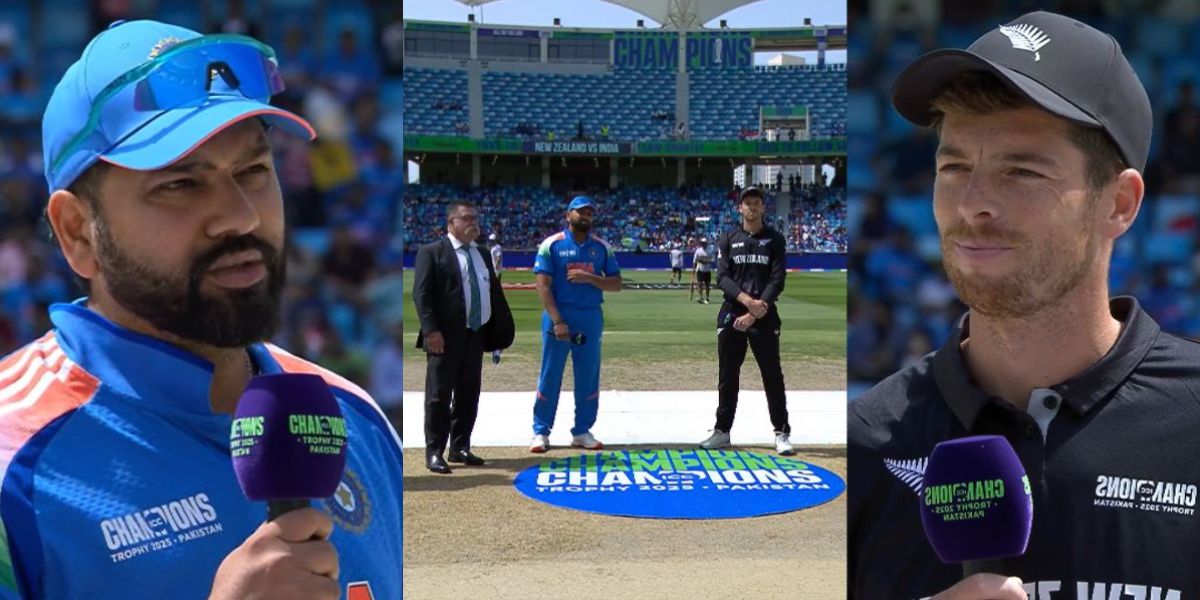 New Zealand Won The Toss And Decide to bat first against India in IND vs NZ champions Trophy 2025 Fi...