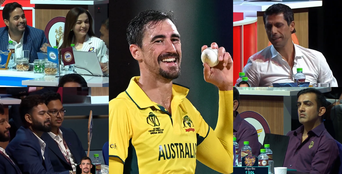 KKR Bought mitchell starc for 24 crore 75 lakhs in ipl 2024 auction
