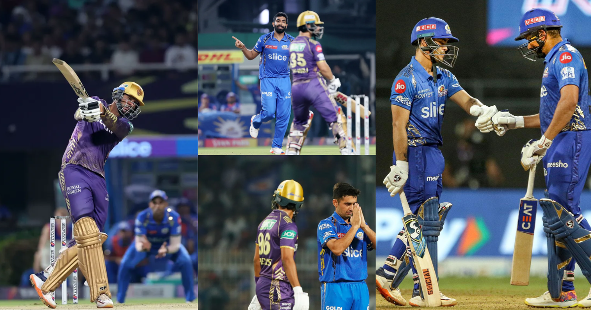 KKR vs MI Highlights: 27 चौके-15 छक्के, मुंबई की लाज के लिए तिलक ने अकेले लड़ी लड़ाई, हर्षित राणा ने K...