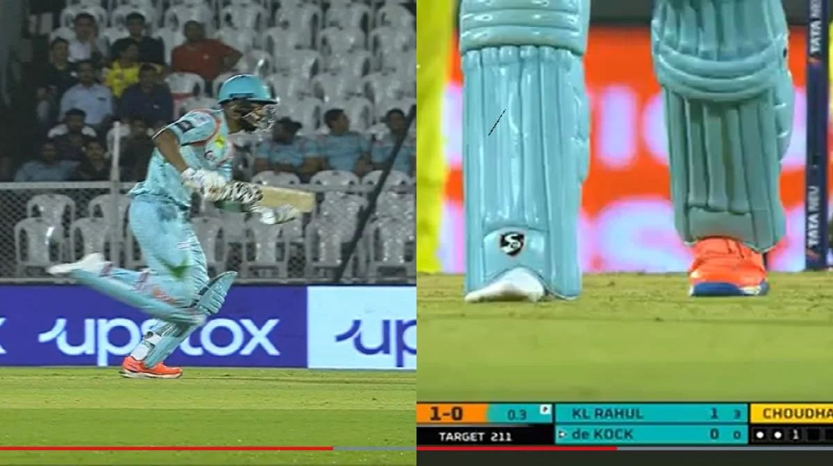 KL Rahul loses his shoe in Live match against CSK- VIDEO