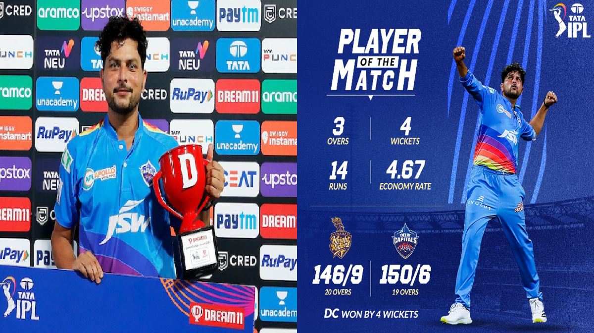 Kuldeep Yadav Man Of the match today After Statement on Yuzi