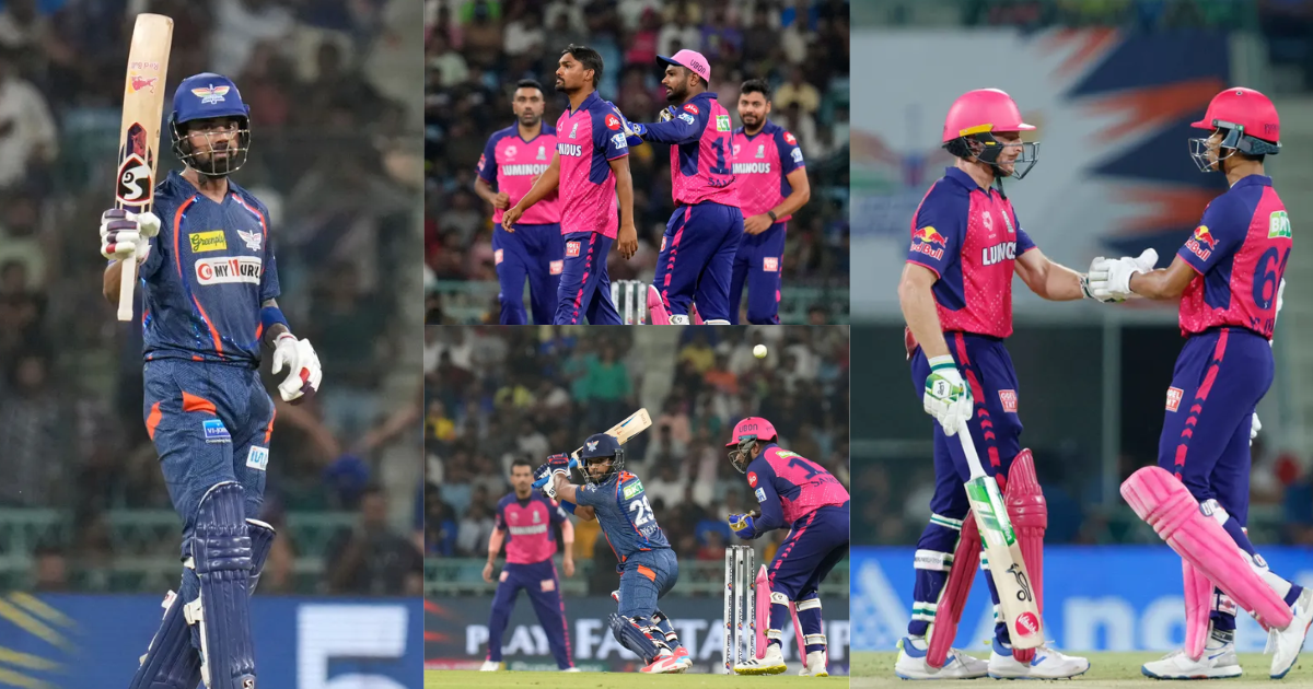 LSG vs RR Highlights: 39 चौके - 11 छक्के, LSG के गेंदबाजों पर टूट कर बरसे सैमसन-जुरेल, घर में घुसकर...
