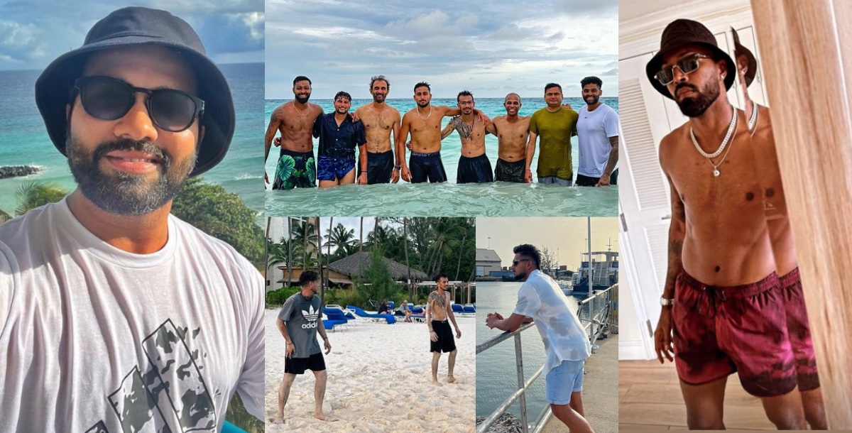 Leaving practice Team India player Hardik Pandya is having fun in West Indies shared pictures