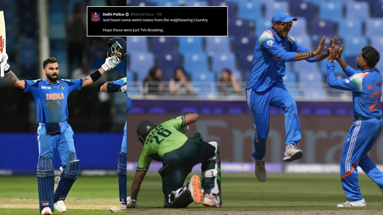 Champions trophy ind vs pak delhi police