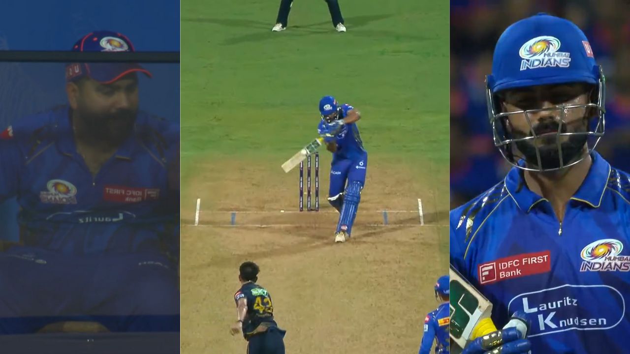MI Vs GT Rohit Sharma Angry Naman Dhir MI Vs GT Rohit Sharma Angry Naman Dhir