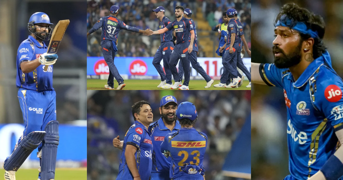 MI vs LSG: रोहित शर्मा ने मुंबई की लाज बचाने के लिए खेली तूफ़ानी पारी, लेकिन हार्दिक-सूर्या ने फेर दि...