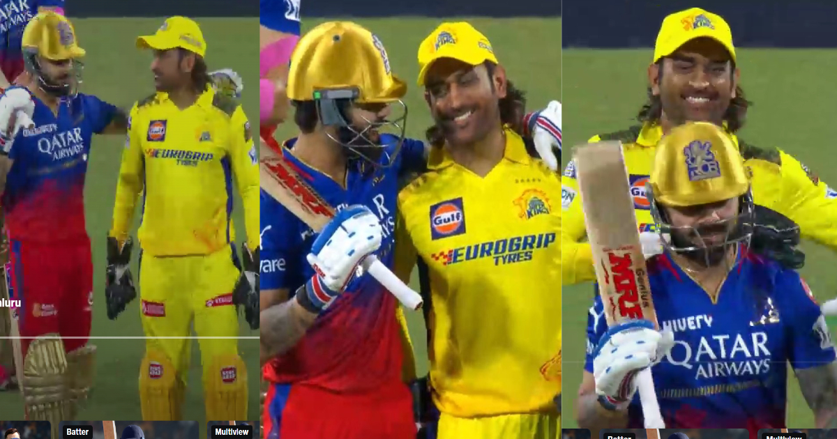 MS Dhoni को देखते ही Virat Kohli ने लगा लिया गले, कंधे पर हाथ डालकर क्या हुई बातचीत, VIDEO जमकर वायर...