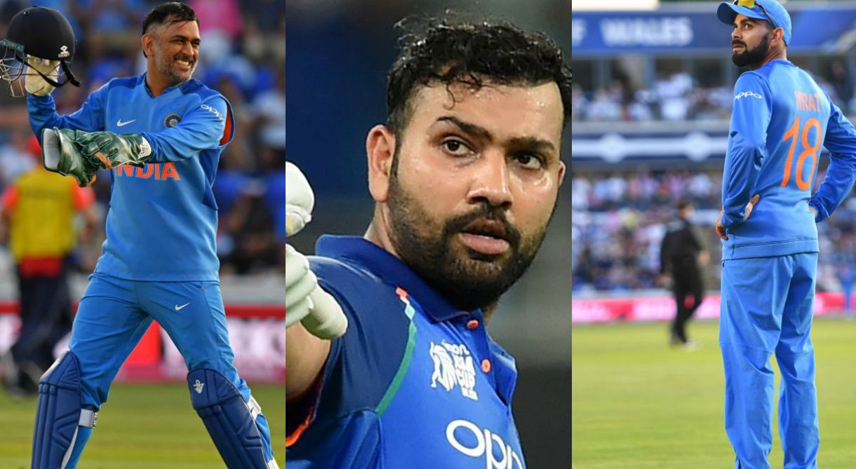 MS Dhoni-Rohit Sharma-Virat Kohli