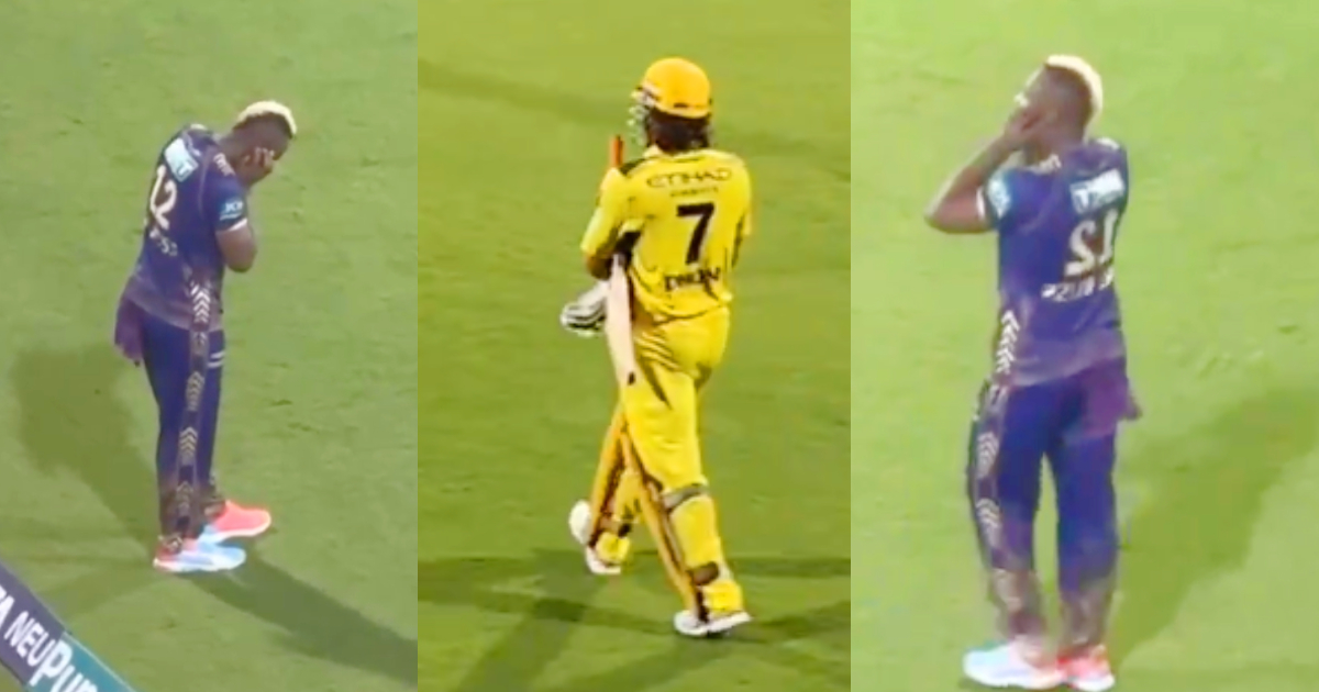 MS Dhoni से हुई आंद्र रसेल को चिढ़, फैंस ने किया चीयर, तो कर डाली ऐसी हरकत