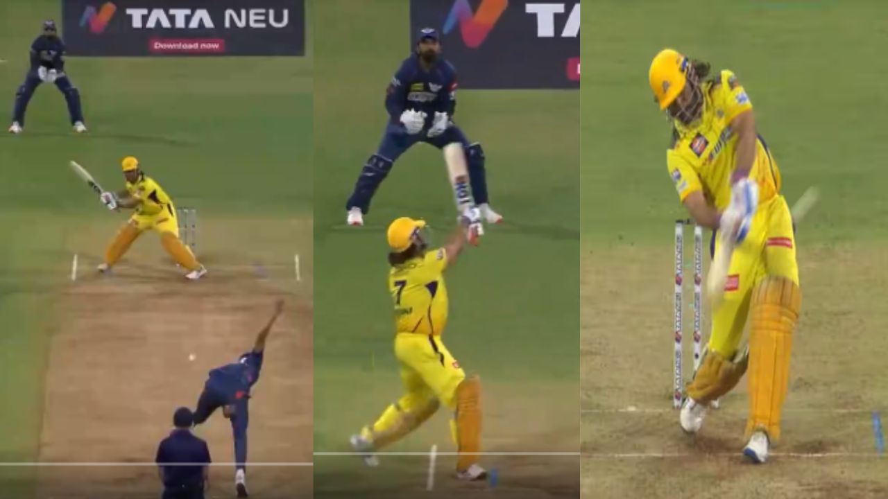 MS Dhoni के अंदर आई सूर्यकुमार यादव की आत्मा, विकेट के पीछे जाकर जड़ डाला SIX, VIDEO जमकर वायरल