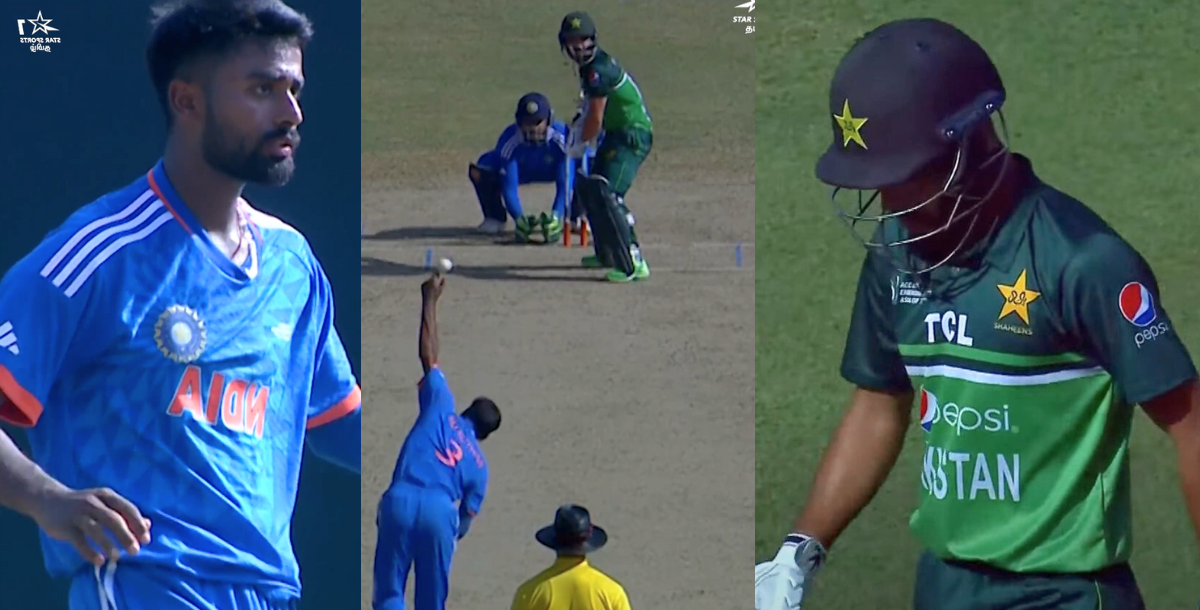 Manav suthar took 3 wickets against pakistan in emerging asia cup 2023