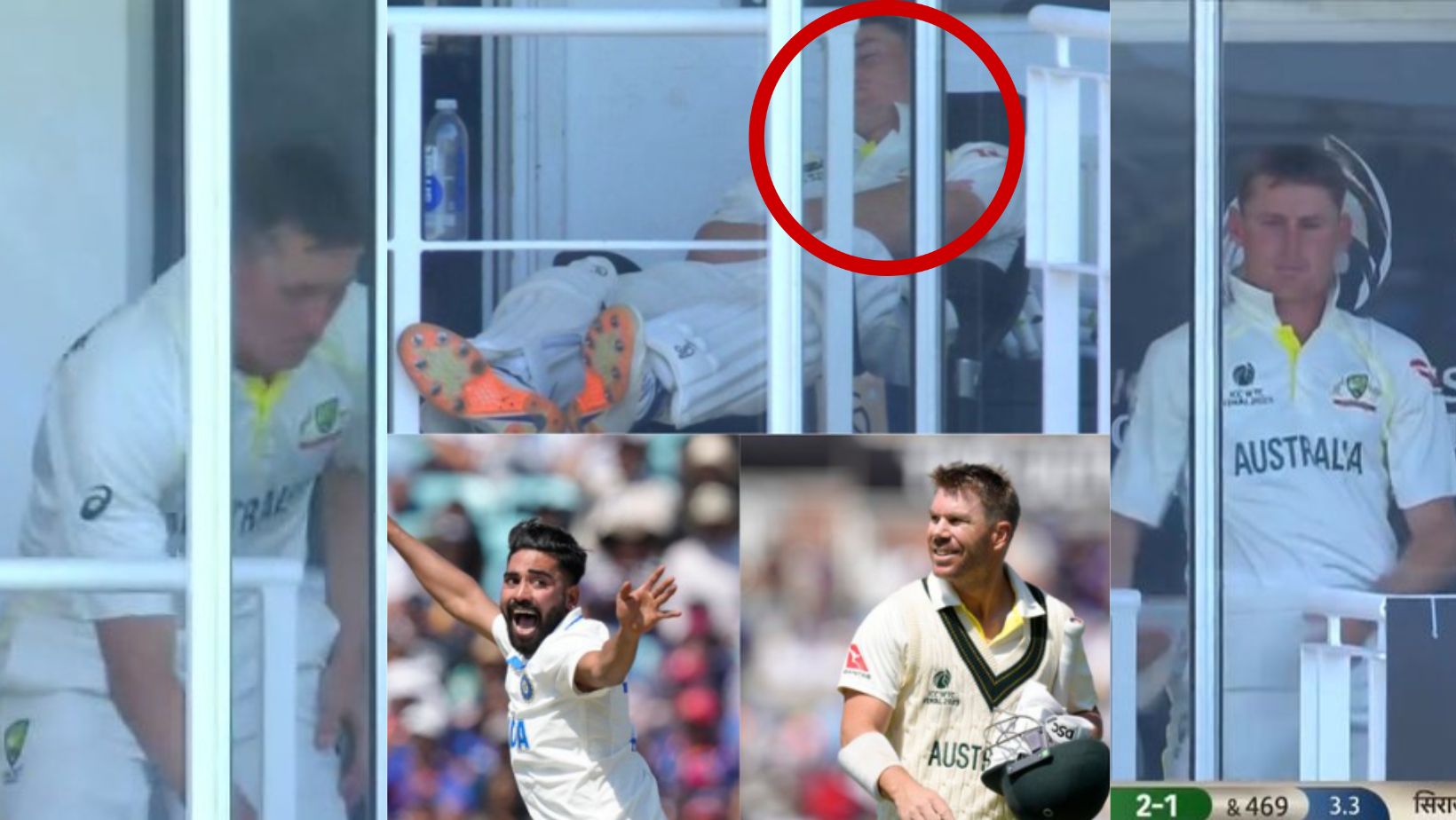 VIDEO: ड्रेसिंग रूम में घोड़े बेच कर सो रहे थे Marnus Labuschagne, मोहम्मद सिराज ने 15 सेकंड में रंग...