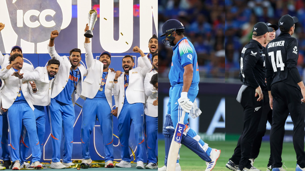 icc best team of chamapions trophy 2025 indian payers