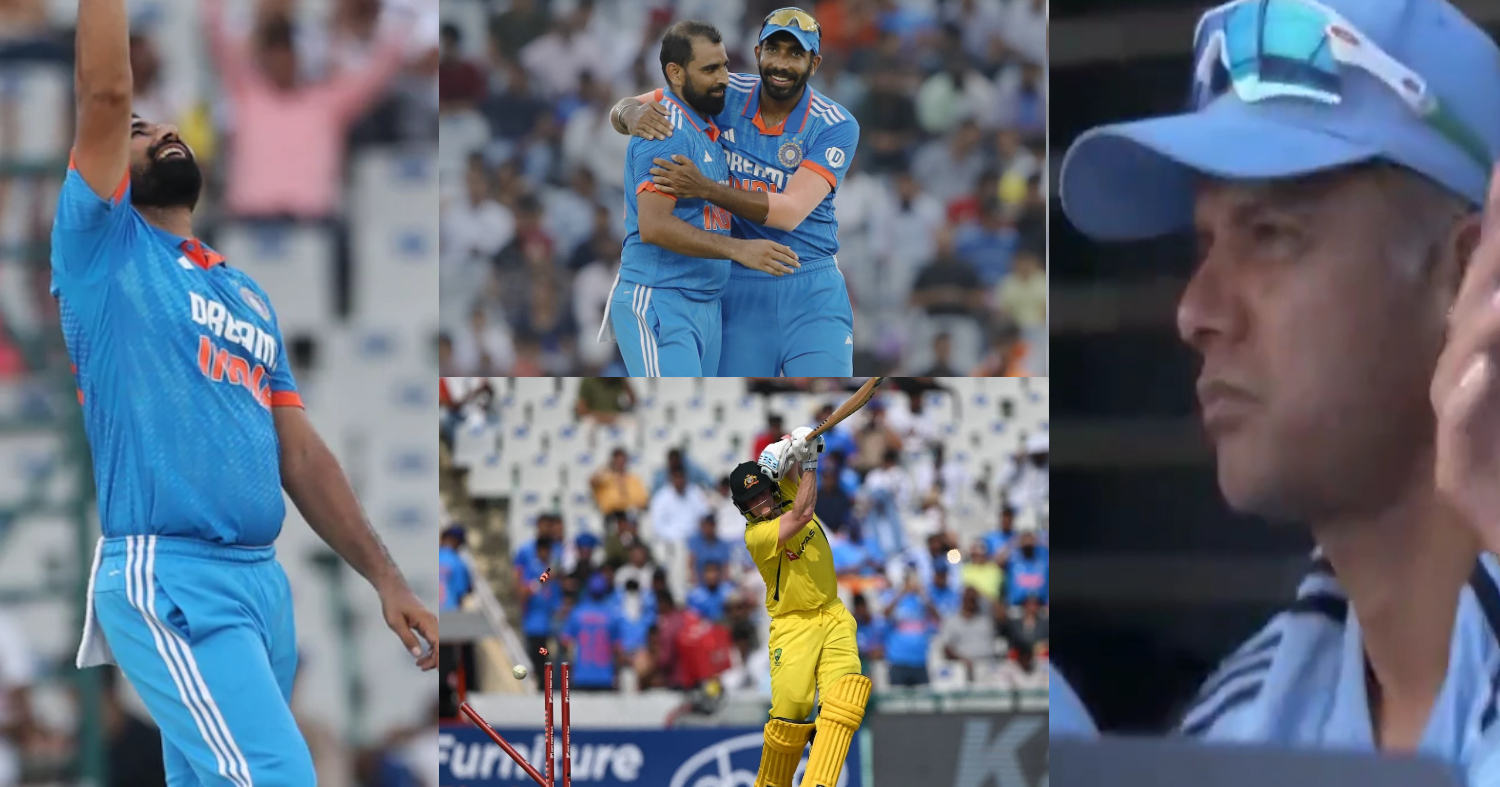VIDEO: Mohammed Shami के 5 विकेट लेने पर राहुल द्रविड़ को हुई जलन! सोशल मीडिया पर वायरल हुआ रिएक्शन