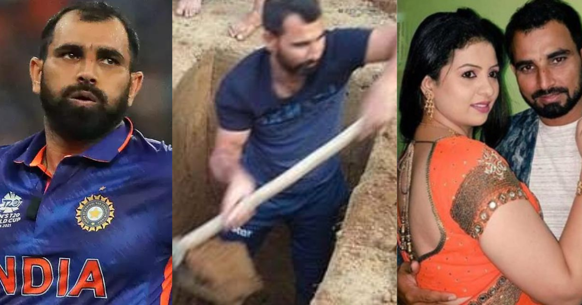 Mohammed Shami dug a grave for his father after his death
