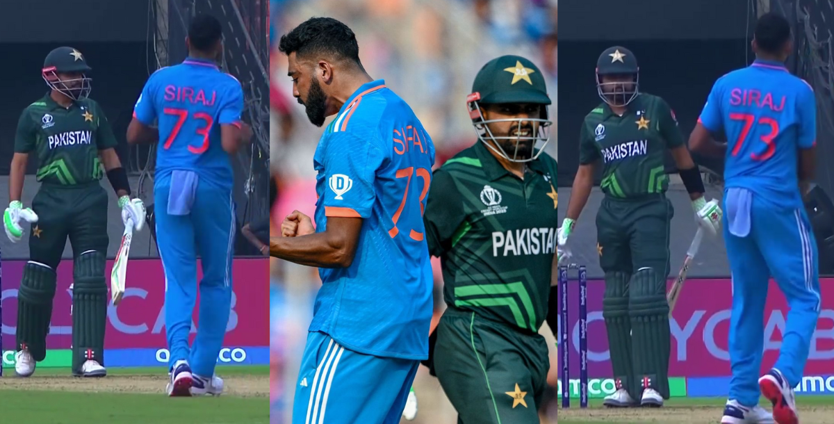 Babar Azam से भिड़े Mohammad Siraj, आंखों से बरसाए अंगारे, भीगी बिल्ली बन गया पाक कप्तान, VIDEO हुआ व...