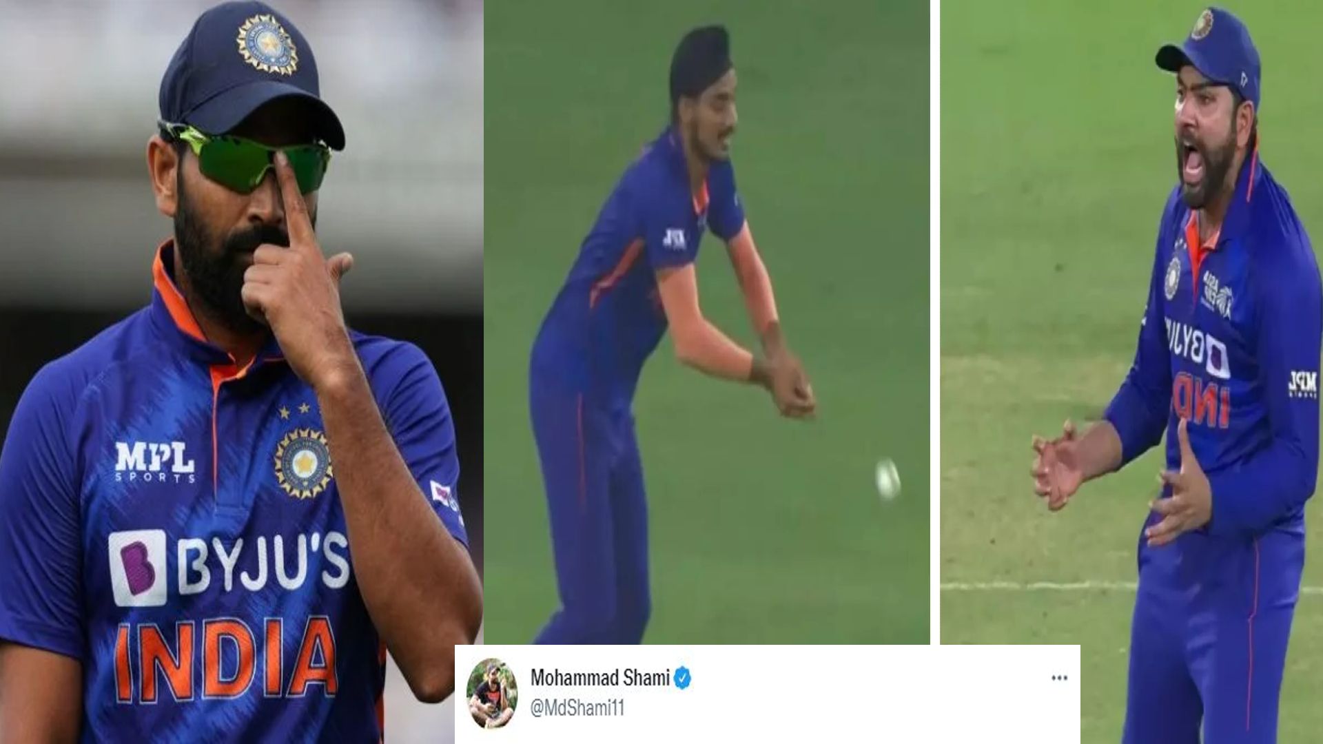 Mohammed shami slams trolls over arshdeep singh catch