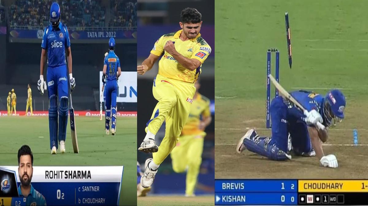 Mukesh Chadhray dismisses Rohit Sharma and Ishan Kishan