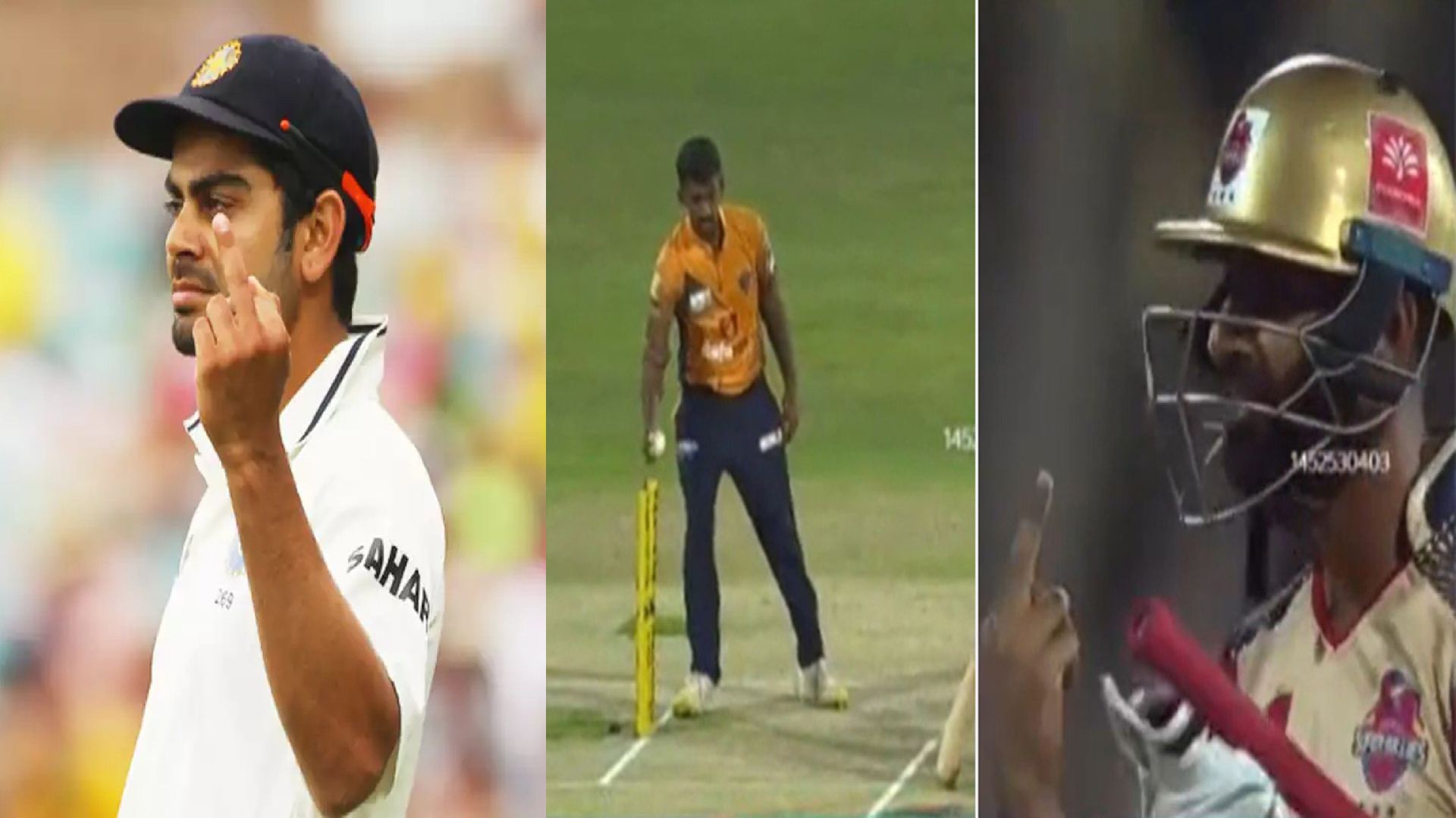 N. Jagadeesan makes obscene finger gesture on camera after baba aparajith mankads him in tnpl 2022-...