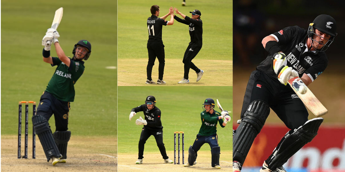 NZ vs IRE Ireland Under 19 beat New Zealand Under 19 by 41 runs under DLS rules